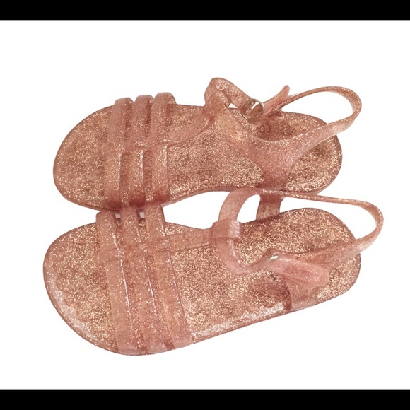 BABYGAP TG Jelly Sandals/Shoes Rose Gold Girl Size 9 - Picture 3 of 9